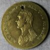 jeton Alexander Emperor of Russia at the Peace of Paris 1814 Brass medal token