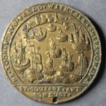 Portobello Medal 1739 Admiral Vernon Adams PBv 26-V