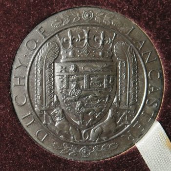 Derbyshire medal made from Matlock Lead - Duychy of Lancaster 1852-1952 Barmote Courts Wirksworth