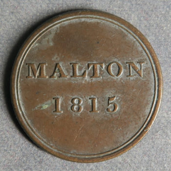 Malton 1815 - Esto Justus Farthing token Withers 865
