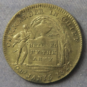 1827 Death ofDuke of York medal token