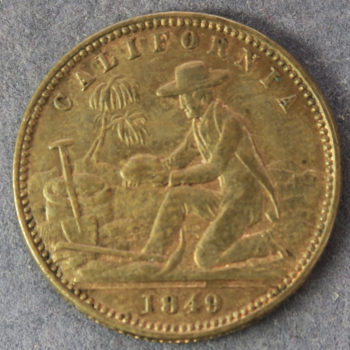 California 1849 Gold Rush token