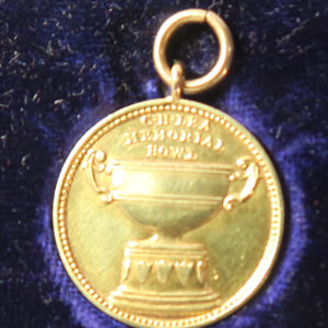 Cricket medal in Gold, Hampton in Arden Warwickshire, Batting Prize