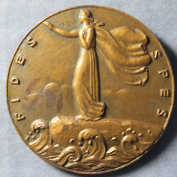 France bronze medal Art Deco 1945 portrait of Marcel Cachet by Louis Muller - Communist Politician