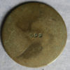 Very worn "bun" penny countermarked 999 Telephone emergency related?