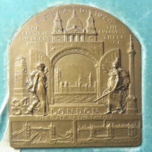 British Empire Exhibition medal / plaque by Spink London 1924