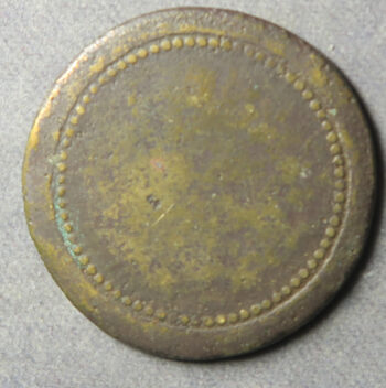 Brass token I. H. Pitt 1 Shilling