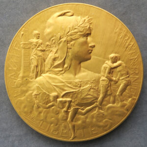 Exposition Internationale Paris France gilt bronze medal