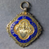 Scotland - Burgh of Hamilton gilt silver and enamel fob medal