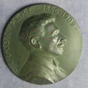 France portrait medal - Mon Pere by Victor Canale