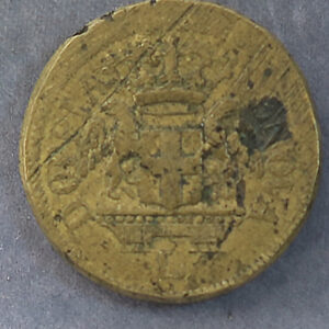 Italian brass coin weight to weigh gold Genoa 96 Lire