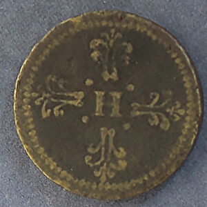 French brass coin weight to weigh silver Franc Henri III
