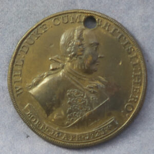 Jacobite medal - Duke of Cumberland at Carlisle1746 - Rebellion Justly Rewarded - Scotland Pinchbeck