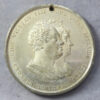 Pewter medal - William & Adelaide coronation - Robert Raikrs Sunday School Jubilee Commemorative Manchester 1831