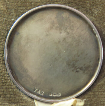 London Garden Society silver medal hallmarked 1938