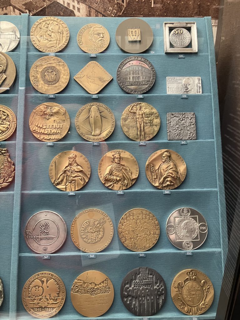 Panel at Warsaw Royal Castle Coin & Medal department exhibition