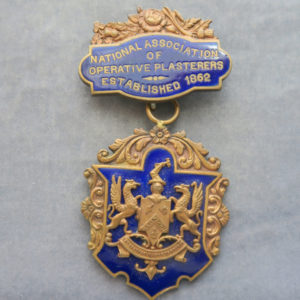 Early Trade Union badge - Bational Association of Operative Plasterers Established 1862