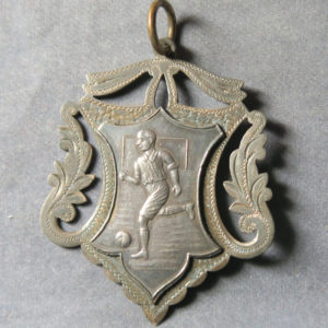 India silver prize medal -or fob - football 1937 Datia Shield Winners