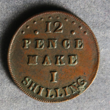 Teaching / Toy coin Penny 12 in a shilling by S G Onions - Rogers 358
