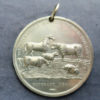 Agricultural prize medal, Warwickshire Agricultural Society Pewter medal