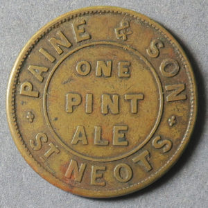 Cambridgeshire, St. Neots, Paine & Son- One Pint Ale, Brick Tile & Lime Kilns