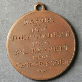 Penzance 1914 tercentenary medal bronze