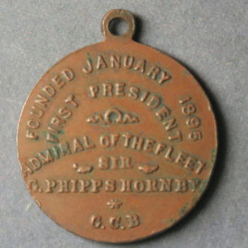 Navy League founded 1895 medal fob
