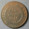 Haiti Republic 6 Centimes 1 Quart AN43 1846 KM# 29
