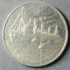GB Queen Mary - Liner launched 1934 - Advertising medal for JR Gaunt 1936 Aluminium token