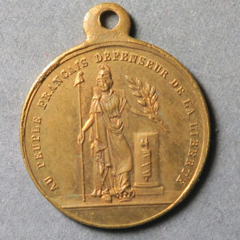 France Louis Napoleon Bonaparte small copper medal c. 1848