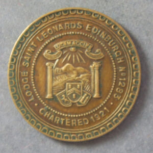 Scotland Masonic token penny, Lodge Saint Leonards Edinburghno 1283 Chartered 1921