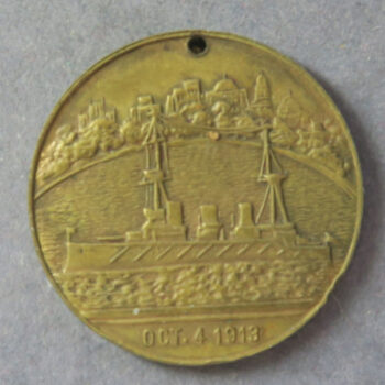 Autralia 1913 visit of Commonwealth Fleet to Sydney - brass medal