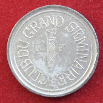 1848 France Revolution Club du GrandSeminaire, Lyon- President Blanc - Tin Medal
