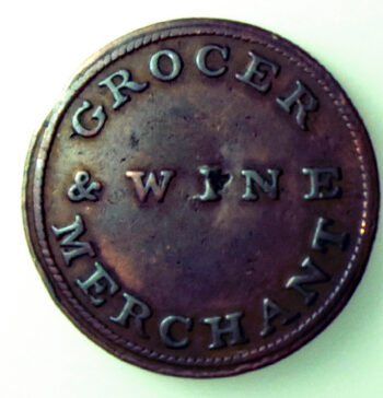 Grocer & Wine Merchant farthing token Dalton & Hamer Not Local 3