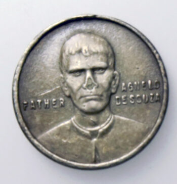 India, Goa, St. Francis Xavier Missionary Society, Father AgneloDe Souza 1889-1927- medal / token