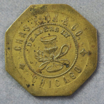 US Merchant token c. 1900 Snider & Johnson 5 cent in trade- Charles Pick & Co Chicago