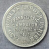 US token Paso Robles Larger Parish Evangelistic Campaign 1931 Aluminium medal
