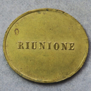 France - Riunione brass oval token / jeton