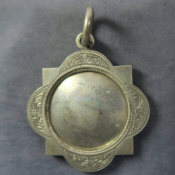 Scotland S K C Scottish Kennel Club? 1887 prize for Best St Bernard Bitch Waverley Market - William Miller - silver engraved medal