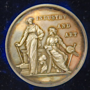 Scotland Aberdeen Exhibition of Industry & Art 1888 silver medal awarded to Miss Allan