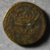 French made coin weight for Spanish 2 Reales (bunch of arrows type)