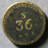 Beitish Brass coin weight for Portugal Joe S 36 Withers 1755b