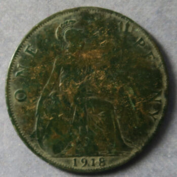 GB .1918 penny countermarked with HENRIETTA