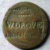 GB 1797 cartwheel penny countermarked with W. DROVE and W.MUNNEY