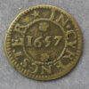 MB108004, Gloucestershire 57, Cirencester Bryan Mylls 1/4d 1657 token