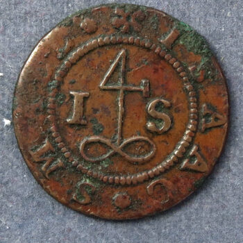 MB108006, Gloucestershire 66, Cirencester Isaac Small 1/2d token