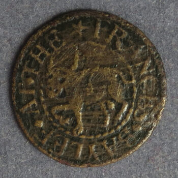 MB108008, Kent 3, Ashford, Frances Baylef, 1/4d token coin