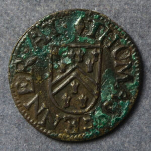 MB108016, Kent 9, Ashford, Thomas Fenner 1/4d 1657 token