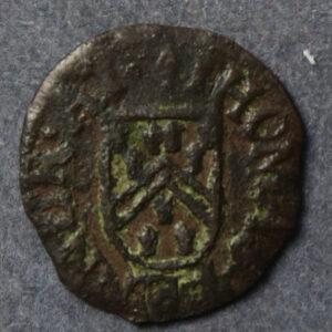 MB108017, Kent 9, Ashford, Thomas Fenner 1/4d 1657 token
