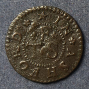 MB108018, Kent 10, Ashford, Thomas Flint 1/4d 1664 token